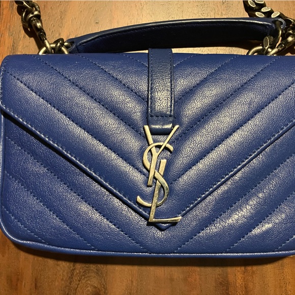Saint Laurent Royal Blue WALLET ON A CHAIN - Picture 16 of 16